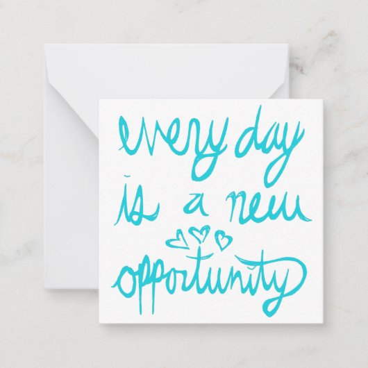 Every Dayは新しいOpportunity Valentine Noteカード ノートカード (正面)
