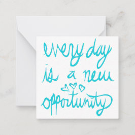 Every Dayは新しいOpportunity Valentine Noteカード ノートカード