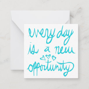 Every Dayは新しいOpportunity Valentine Noteカード ノートカード