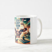 Every Day Arm Day mug コーヒーマグカップ (正面右)