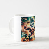 Every Day Arm Day mug コーヒーマグカップ (正面左)