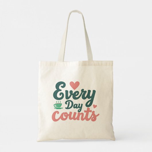 Every Day Counts  トートバッグ (裏面)