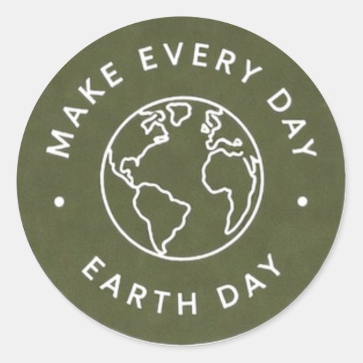 Every Day Earth Day ラウンドシール (正面)