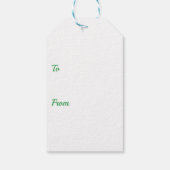 Every Day Earth Day Floral Globe With Hands ギフトタグ (裏面)