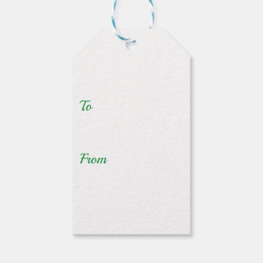 Every Day Earth Day Floral Globe With Hands ギフトタグ (裏面)