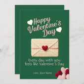 Every Day Feels Like Valentine’s Day Love Card シーズンカード (正面/裏面)