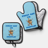 Every Day I'm Shufflin Pot Holder Set 鍋つかみ&鍋敷きセット (正面/裏面)