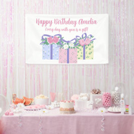 Every Day is a Gift誕生日 横断幕