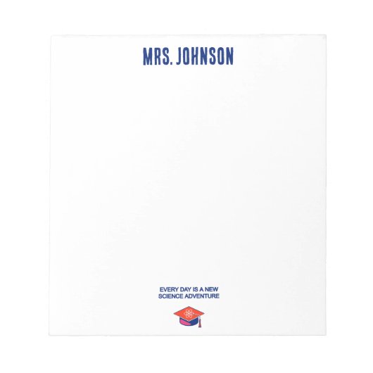 Every Day Is A New Science Adventure For Me ノートパッド (正面)