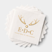 Every Day is Christmas Foil Stamped Napkins 箔ナプキン (インサイチュ (積み重ね))