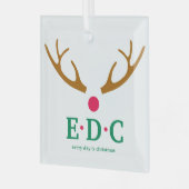 Every Day is Christmas Glass Ornament ガラスオーナメント (正面左)