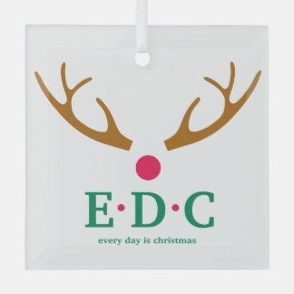 Every Day is Christmas Glass Ornament ガラスオーナメント