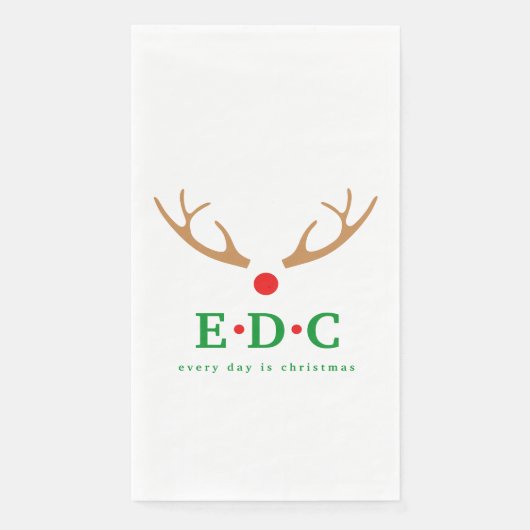 Every Day is Christmas Guest Towels (正面)