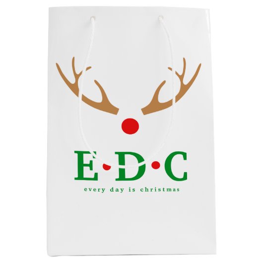 Every Day is Christmas Medium Gift Bag ミディアムペーパーバッグ (正面)