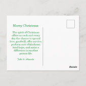 Every Day is Christmas Postcard ポストカード (裏面)