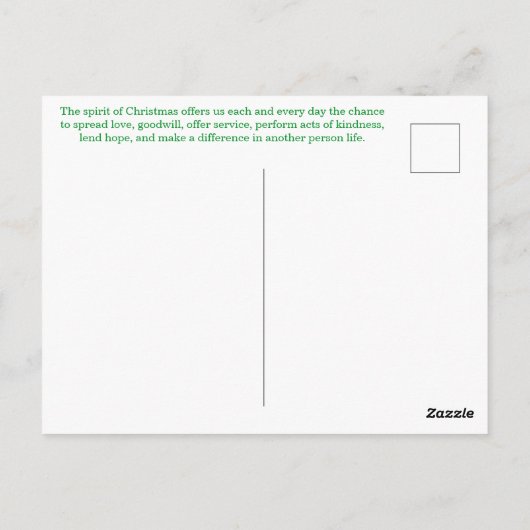 Every Day is Christmas Postcard ポストカード (裏面)