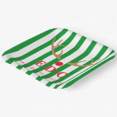 Every Day is Christmas Striped ペーパープレート (傾斜あり)