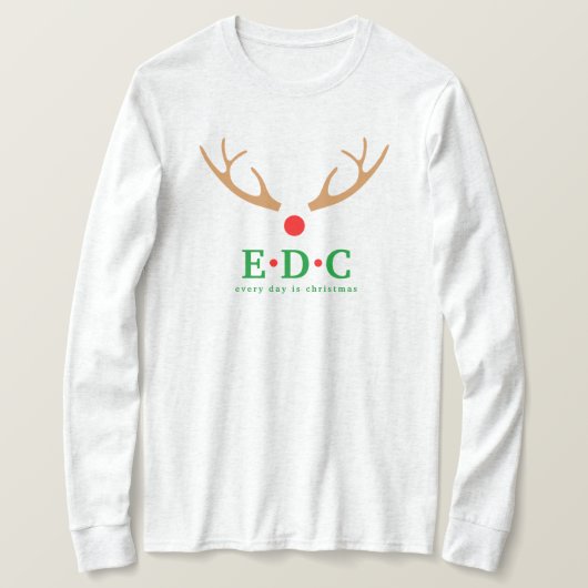 Every Day is Christmas Tシャツ (デザイン正面)
