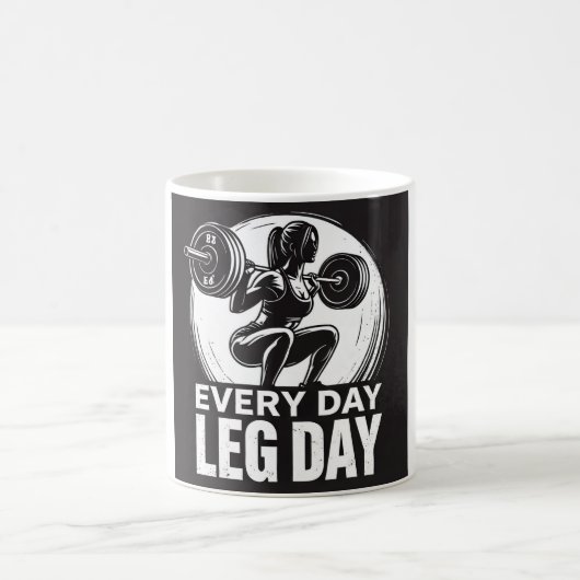 Every Day Leg Day コーヒーマグカップ (中央)