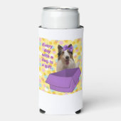 Every Day with a dog is a gift スリム缶クーラー (Seltzer正面)