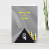 Every dog has his day - humorous Father's Day カード (正面)