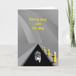 Every dog has his day - humorous Father's Day カード