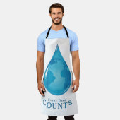 Every Drop Counts Apron エプロン (着用した状態)