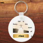 "Every Fall Is the Start of a Rise – Leap of Hope" キーホルダー (正面)
