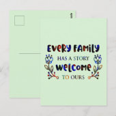 Every Family Has A Story Welcome to Ours, Family P ポストカード (正面/裏面)