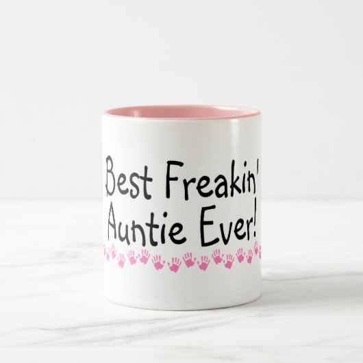 Every Freakinの最も最高のな伯母さん ツートーンマグカップ (中央)