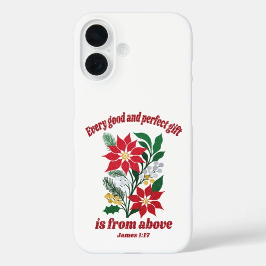 Every Good and Perfect Gift – ヤコブの手紙 1:17 クリスマス Case-Mate iPhoneケース (裏面)