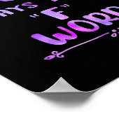 Every Great Mom Says The F Word Womens Funny ポスター (角)