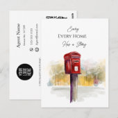 Every Home Has a Story Real Estate Postcard | Prof ポストカード (正面/裏面)