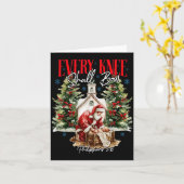 Every Knee Shall Bow Christian Jesus Merry Christm カード (黄色い花)