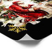 Every Knee Shall Bow Funny Kneeling Santa Baby Jes ポスター (角)