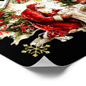 Every Knee Shall Bow Jesus Birth Christian Santa C ポスター (角)