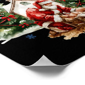 Every Knee Shall Bow Religious Christian Santa Chr ポスター (角)