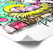 Every Knee Shall Bow Santa Christmas Nativity Scen ポスター (角)