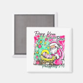 Every Knee Shall Bow Santa Christmas Nativity Scen マグネット (正面/裏面)