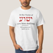 Every knee shall bow - Yeshua Tシャツ (正面)