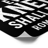 Every Knee Shall Fall Romans 14_11  ポスター (角)