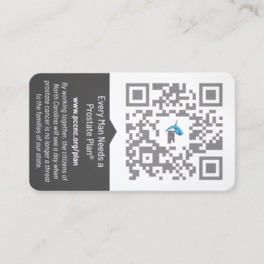  Every Man Needs a Prostate Plan​® 名刺 (正面)