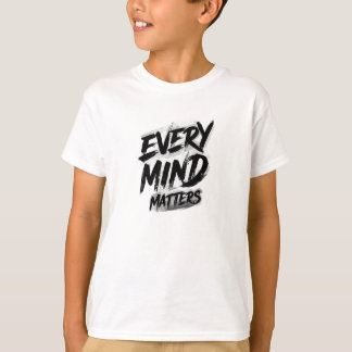 Every Mind Matters ブラシストローク グラフィック Tシャツ