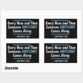 Every Now And Then Someones Awesome Comes Along  長方形シール (シート)