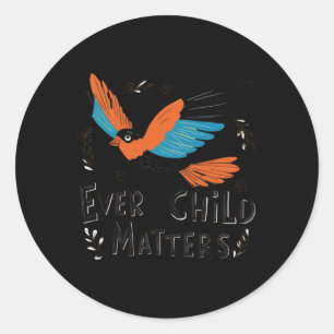 Every Orange Day - Child Kinderness Sシール ラウンドシール
