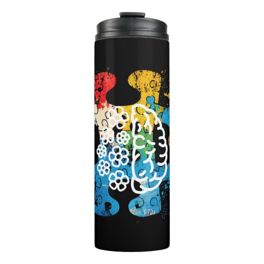 Every Piece Matters -パズル脳自閉症 タンブラー (正面)