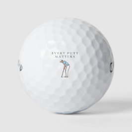 'Every Putt Matters' Motivational Mindset Gift ゴルフボール