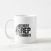 Every Rep Counts Weightlifter Bodybuilding Bodybui コーヒーマグカップ (左)