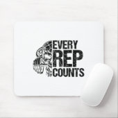 Every Rep Counts Weightlifter Bodybuilding Bodybui マウスパッド (マウス)
