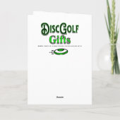 Every Round is Better | Disc Golf Valentine's Day カード (裏面)